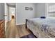 Cozy bedroom with a double bed and access to another room at 8375 Shell House Rd, Edisto Island, SC 29438