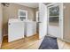 Laundry room with washer, dryer, and exterior access at 8375 Shell House Rd, Edisto Island, SC 29438