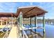 Private boat lift and covered dock with water access at 633 Barbados Dr, Charleston, SC 29492