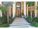 Elegant entrance with double doors and stone steps at 633 Barbados Dr, Charleston, SC 29492