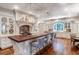 Spacious kitchen with large island and hardwood floors at 633 Barbados Dr, Charleston, SC 29492