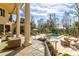 Relaxing patio with comfortable seating and stunning backyard views at 633 Barbados Dr, Charleston, SC 29492