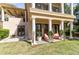 Relaxing patio with comfortable seating and lush greenery at 633 Barbados Dr, Charleston, SC 29492