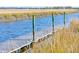 Pier with a grassy bank and water views at 1556 John Fenwick Ln, Johns Island, SC 29455