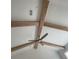 A modern ceiling with wooden beams, a fan, and recessed lighting creates an open feel at 1560 John Fenwick Ln, Johns Island, SC 29455