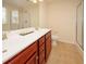 Bathroom with double vanity, shower, and soaking tub at 8897 Cat Tail Pond Rd, Summerville, SC 29485