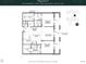 Two-bedroom, two and a half bath floor plan; 1467 sq ft at 609 King St # 704, Charleston, SC 29403