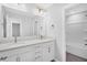 Modern bathroom with double vanity, quartz countertop and a separate shower and tub at 400 Green Fern Dr, Summerville, SC 29483