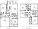 Detailed floorplan of a two-story home showing room dimensions and layout on both floors at 159 Morning View Way, Moncks Corner, SC 29461