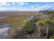 Drone view of a tranquil marsh landscape at 1636 Siloh St # 478, Mount Pleasant, SC 29466