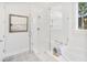 Bathroom with a walk-in shower and built-in bench at 1636 Siloh St # 478, Mount Pleasant, SC 29466