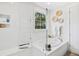 Elegant bathroom with a soaking tub and walk-in shower at 1636 Siloh St # 478, Mount Pleasant, SC 29466