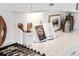 Modern kitchen with white cabinets, quartz countertops, and stainless steel appliances at 1636 Siloh St # 478, Mount Pleasant, SC 29466