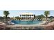 Resort-style pool with clubhouse and plenty of lounge chairs at 1636 Siloh St # 478, Mount Pleasant, SC 29466