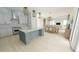 Modern kitchen with island and open floor plan at 35 W 9Th Street Ext, Folly Beach, SC 29439