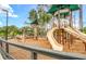 A vibrant community playground features slides, climbing structures, and shaded areas for Gathering fun at 111 Ashley Cove Way, Summerville, SC 29483