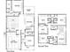 Two-story home floor plan; features kitchen, Gathering room, Primary bed, and multiple bedrooms at 517 Rendezvous Way, Huger, SC 29450