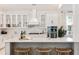 Spacious kitchen with white cabinets, quartz countertops, and island at 130 Cantona Dr, Summerville, SC 29483