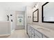 Modern bathroom with double vanity, soaking tub and walk-in shower at 1639 Cultivation Ln # 449, Mount Pleasant, SC 29466