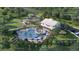 Aerial view of resort-style pool with cabanas, and community garden at 1686 Cultivation Ln # 544, Mount Pleasant, SC 29466