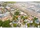 This aerial view shows a neighborhood close to the port, rail yard, and warehousing at 72 Drake St # A, Charleston, SC 29403