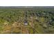 Aerial view of secluded property surrounded by lush, green trees and marsh leading to the coast at 8272 Palmetto Rd, Edisto Island, SC 29438