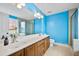 Double vanity bathroom with a walk-in shower at 1713 Pimlico Blvd, Moncks Corner, SC 29461
