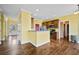 Bright kitchen with stainless steel appliances and island at 1713 Pimlico Blvd, Moncks Corner, SC 29461