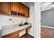 Small home office with wood cabinets and workspace at 1713 Pimlico Blvd, Moncks Corner, SC 29461