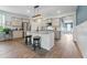 Bright kitchen featuring an island with bar seating and stainless steel appliances at 360 Bering Ln, Summerville, SC 29486