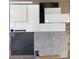 Bathroom selections showcase white cabinets, marble countertop, black hardware, and gray flooring at 163 Seaton Street, Summerville, SC 29486