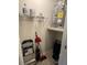 Storage space with shelving and hot water heater at 1600 Long Grove Dr # 628, Mount Pleasant, SC 29464