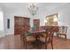 Formal dining room with hardwood floors and chandelier at 769 Bulls Bay Blvd, Awendaw, SC 29429