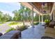 Relaxing front porch overlooking landscaped yard at 769 Bulls Bay Blvd, Awendaw, SC 29429