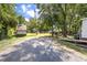 Spacious gravel lot with parking for RV, cars, and other vehicles with partial tree coverage at 2991 Blackfish Rd, Johns Island, SC 29455