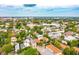 Stunning aerial view of a vibrant residential neighborhood with lush greenery and a mix of charming homes under a bright blue sky at 167 Coming St, Charleston, SC 29403
