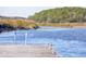 Water view from the dock, featuring serene water and lush greenery visible beyond the dock's edge at 1709 Vireo Ct, Johns Island, SC 29455