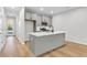 Modern kitchen with gray cabinets and quartz countertops at 166 Cantona Dr, Summerville, SC 29483