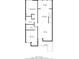 Floor plan of first level with primary bedroom, bedroom, living room, kitchen, sunroom and porch at 818 Club Cottage Court, Edisto Beach, SC 29438