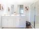 Double vanity bathroom with a large walk in shower at 285 Blue Haw Dr, Moncks Corner, SC 29461