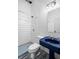 Unique bathroom with blue sink and blue painted floors at 7848 Pelican Bay Dr, Awendaw, SC 29429