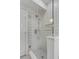 Modern shower with stylish tilework and glass enclosure at 517 Royall Ave, Mount Pleasant, SC 29464