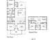 Floor plan showcasing the layout of the first and second floors at 2833 Auldreeke Rd, Johns Island, SC 29455