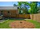 Backyard featuring a concrete patio and a wooden fence with a small patch of green at 125 Bramwell Dr, Summerville, SC 29485