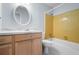 Cozy bathroom featuring a vanity, toilet, and a tiled shower-over-tub at 125 Bramwell Dr, Summerville, SC 29485