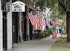 Quaint town square with various shops and flags at 102 Flud St, Summerville, SC 29483