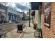 Outdoor seating at local businesses lines the street at 102 Flud St, Summerville, SC 29483