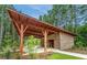 Community pavilion with stone and wood details at 462 Rowley Ln, Summerville, SC 29486