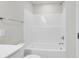 Clean bathroom featuring a shower with bright white tile and brushed metal fixtures at 123 Cantona Dr, Summerville, SC 29483