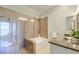 Spa-like bathroom with soaking tub and walk-in shower at 169 Cooper River Dr, Mount Pleasant, SC 29464